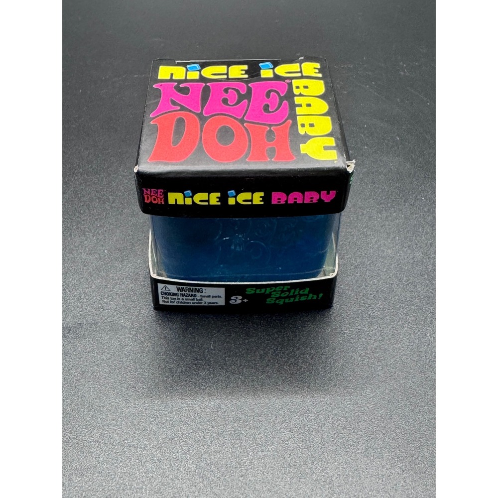 Schylling Nice Ice Baby NeeDoh Blue Super Solid Squish Fidget Toy 25345HY